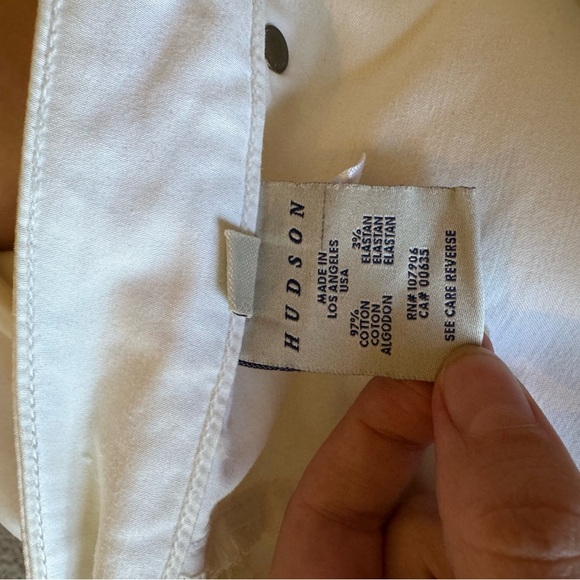 Hudson Jeans Women's White Flare & Wide Leg - Picture 7 of 8